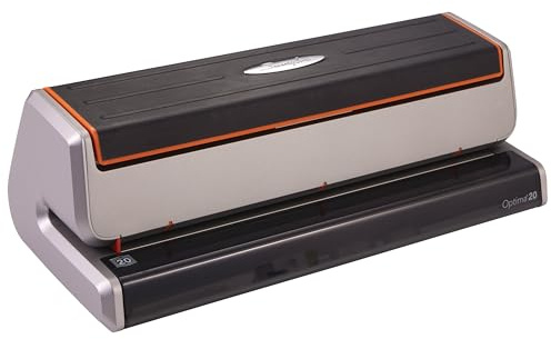 Swingline Electric Hole Puncher 3 Hole, 20 Sheet Punch Capacity Three Hole Punch 3 Ring, Jam Resistant, Optima 20, Silver (74520)