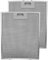 Spares2go, Abluftventilator mit metallischem Netzfilter, für Cooke & Lewis B&Q CATA Dampfabzug, 2 silberfarbene Filter, 320 x 260 mm