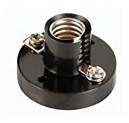 PEREL - ACLS8B AC-Lampenfassung, E10, Schwarz 160293