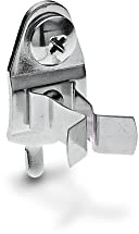 Triton Products Gancio per Pannello Forato con Clip a Molla estesa, Lega di Acciaio, Argento, Confezione da 10, unità