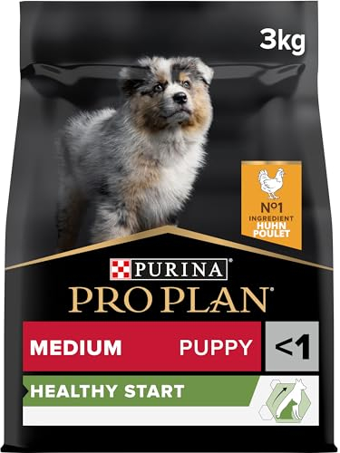 Pro Plan Grain Free Medium Puppy Healthy Start, Welpenfutter trocken, reich an Huhn, 1er Pack (1 x 3 kg)