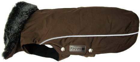 Wolters Cat & Dog Winterjacke für Mops&Co. - Hundemantel, Braun, One Size