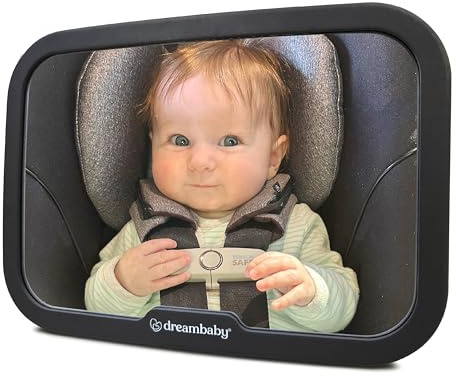 Dreambaby 360° Adjustable Rear Facing Baby Car Mirror - Wide Angle, Clear View Backseat Infant Mirror for Car
