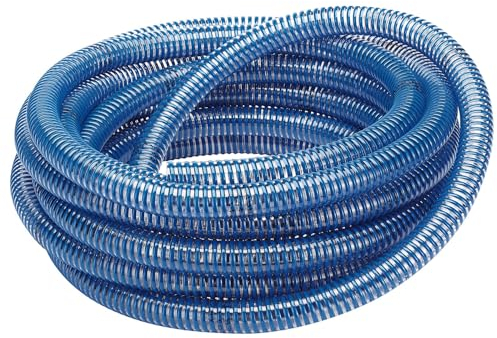 Draper 20469 Manguera de succión de PVC, 10 m x 25 mm