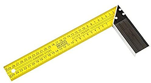 Alyco - Escuadra de Acero Templado, con Mango de Aluminio, 300 mm - 197392
