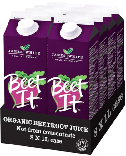 Beet It Organic Beetroot Juice (1 Litre x 8) Picked and Pressed