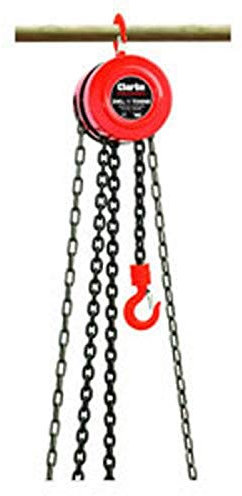 CLARKE MANUAL CHAIN HOIST BLOCK with SWIVEL HOOK 1000 Kilograms