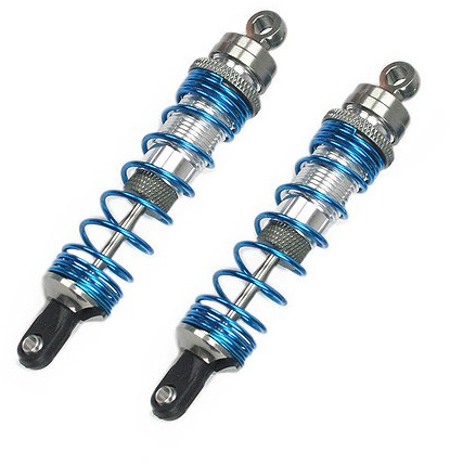 Atomik - Alloy Front Ultra Shocks - Replacement Part for 1/10 Traxxas Part 3760A - Hardened Billet 6061 Aluminum - Lightweight & Durable Performance - Rear Upper Chassis Upgrade Part - Gun Metal