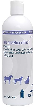 MiconaHex+ Triz Shampoo for Dogs, Cats and Horses, 16 fl oz,Cream