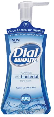 Dial Antibacterial Foaming Hand Soap, Spring Water, 7.5 fl oz