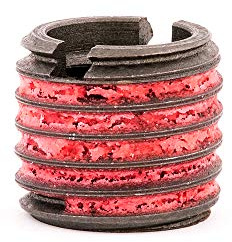 E-Z LOK Threaded Insert for Metal 12L14 Carbon Steel Thread Inserts 1/2-13 Internal Threads, 3/4-10 External Threads, 0.656 Length, Pack of 5