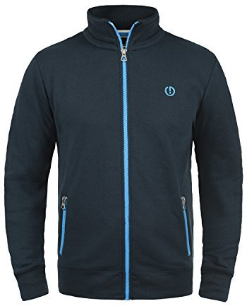 !Solid SDBennTrack Herren Sweatjacke Cardigan Sweater mit Reißverschluss Stehkragen Reißverschlusstaschen Label-Details Baumwollmischung Regular fit, Größe:XL, Farbe:Insignia Blue (1991)