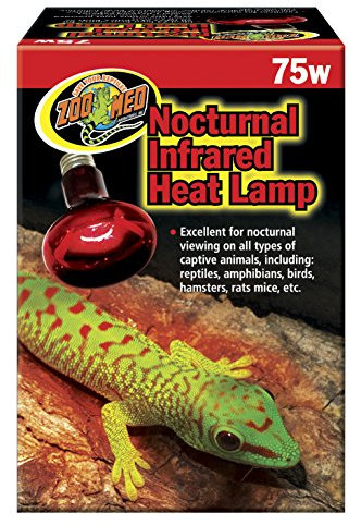 Zoo Med RS-75E Nocturnal Infrarot Strahler, 75W, Wärmequelle und Beleuchtung für Terrarien