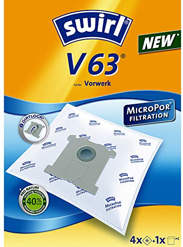 Swirl V 63 SW10619 Staubsaugerbeutel MP, Weiß
