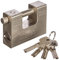 Kippen 2010E - Lucchetto Cementato 90 mm. con Chiave dal Profilo Europeo