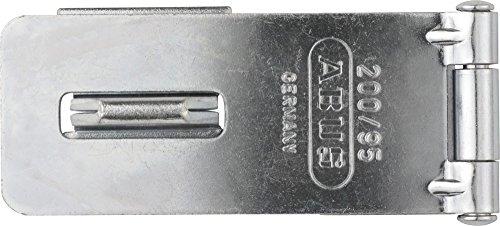 ABUS Überfalle 200/95 - Vorrichtung für Vorhängeschlösser - für einschlagende Türen - 01614 - ABUS-Sicherheitslevel 2 - Silberfarben