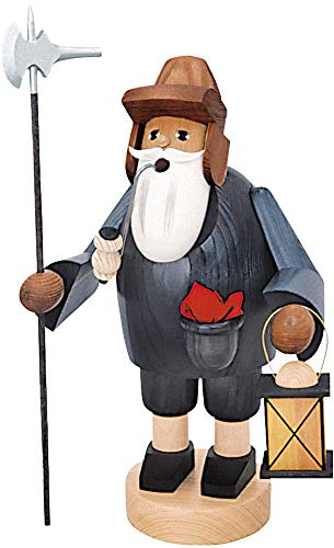 KWO Smoking Figurine, Night Watchman, Midsize, 36 cm, Wood, Multicolour, One Size