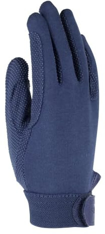 Shires Barnhandskar, bomull (kornig struktur), kvinnor män baby – pojkar unisex, marinblå, S – 3–4 år