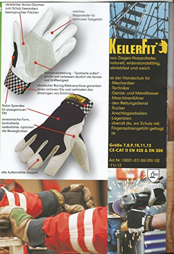 Keiler fit schutzhandschuh gr. 10 ideal für garten, hobby, freizeit