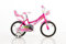 Dino Bikes Mädchen Kinderfahrrad pink Mädchenfahrrad – 14 Zoll | TÜV geprüft | Original | Kinderrad mit Stützrädern - Das Fahrrad als Geschenk für Mädchen