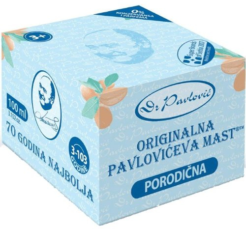 Original Dr. Pavlovic Babycreme - Windel Ausschlag Behandlung, trockene Haut feuchtigkeitsspendend, Baby-Hautpflege-Salbe mit Kamille