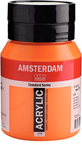 Amsterdam Standard Series Acrylic Jar 500 ml Azo Orange 276 (17722762)