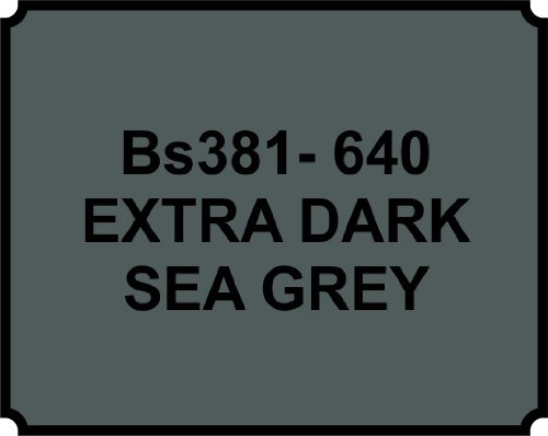 wlw EXTRA DARK SEA GREY PAINT - HEAT RESISTANT - 400ML AEROSOL SPRAY PAINT CAN GLOSS