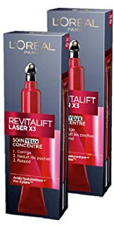 L' oréal Paris Revitalift Laser X3 Cura occhi antietà acido ialuronico nuovo sguardo – Set di 2