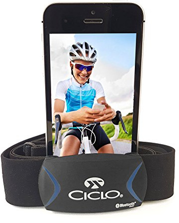 Ciclosport Sangle Textile HF Set Bluetooth Smart - Accessoire Montre Cardio - Noir 2016 Accessoire cardiofrequencemetre