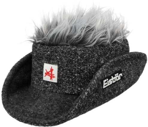 Eisbär Henry Skipool Berretti da Sci Cappello Cowboy Taglia Unica - Grigio