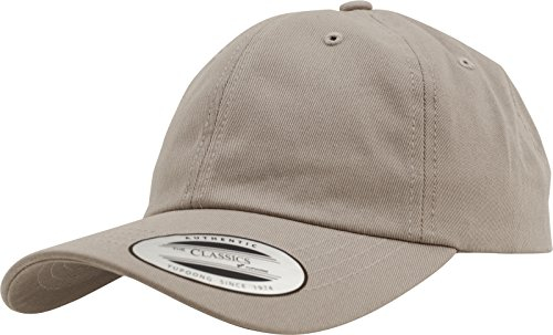 Flexfit Unisex 6245CM-Low Profile Cotton Twill Kappe, khaki,Einheitsgröße