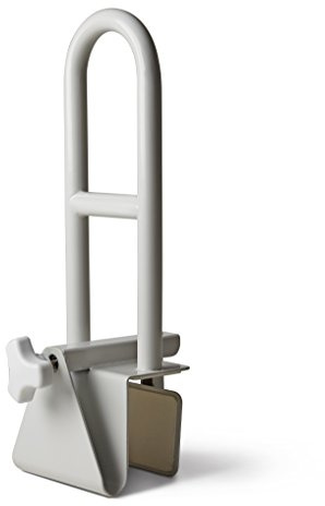 Medline Bathtub Safety Grab Bar, Handle Clamps on to Side of Bathtub Shower, Medical Tub Rail for Bathrooms is Great Elderly or After Surgery