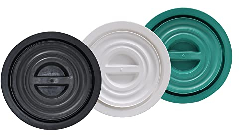 CIS P480076N - Coperchio Per Bidone Immondizia da 75L, Sovrapponibile, In Pvc, Nero