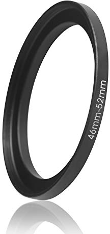 Step Up Filteradapter. Anillo Adaptador del Filtro Hecho de Aluminio. para Las Lentes de Todos los Fabricantes: Canon Sony Nikon Fujifilm Olympus Tamron Sigma Pentax (46mm – 52mm)