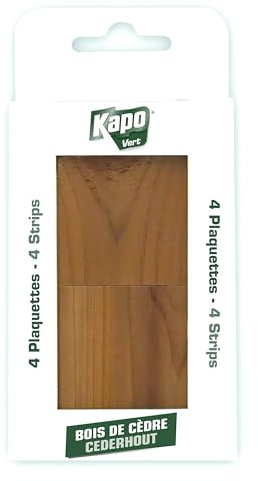 K.PRO - Cedarplattor - perfekt för behaglig doft av skåp och lådor - 4 skivor, cederträ