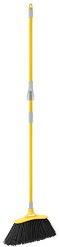 Apex Scopa Alta per Interni ed Esterni – Setole Lunghe e Resistenti, Manico Allungabile 77-132 cm, con Pettinino Pulisci Setole