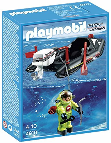 PLAYMOBIL - Lancha con Buzo (4910)