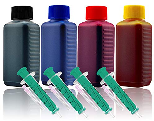 400ml Nachfülltinte Refillset Druckertinte für HP-Druckerpatrone 15 17 21 22 23 27 28 40 41 45 56 57 78 300 300XL 336 338 339 342 343 344 350 350XL 351 351XL 901 901XL