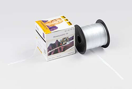 Vlieseline Framilastic T9 GP - Rollo de Tela (9 mm x 150 m, 100% Poliuretano), Transparente