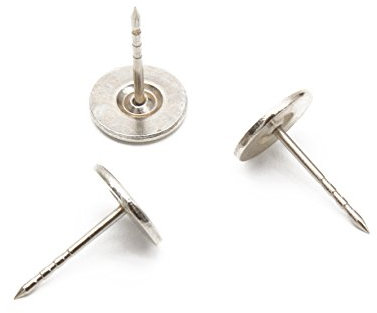 Bullseye Protection Flathead Grooved Pins for Retail Security Tags EAS Loss Prevention – 1000 Count – Checkpoint Security Compatible for Theft Prevention – for Apparel, Accessories, Others
