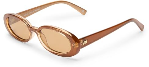 Le Specs Outta Love Sunglasses - Caramel, Oval, Women's, Contemporary 90s Style