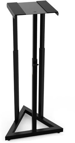 Audibax Neo SM30 – Studio Speaker Stand – Stand for Studio Monitor – Height Adjustable from 90 to 118 cm – Stability and High Security – Universal Compatibility with HiFi Speakers