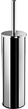 GEDY Nara, Scopino WC da Terra, Colore Cromo, Scovolino Bagno Realizzato in Acciaio Inox, Garanzia 2 Anni, Misure 40 x 7,5 x 7,5 CM e Peso 0,66 kg, Design R&S Gedy