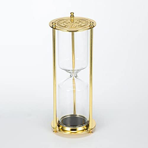 Brogtorl Sablier de Bouteille Vide Rétro Sablier Vide Cadre Métal DIY Horloge Sandglass Sable Changeable Jouet Décor Maison - Or,Minuteur Sablier des Cadeaux Souvenirs créatifs Uniques