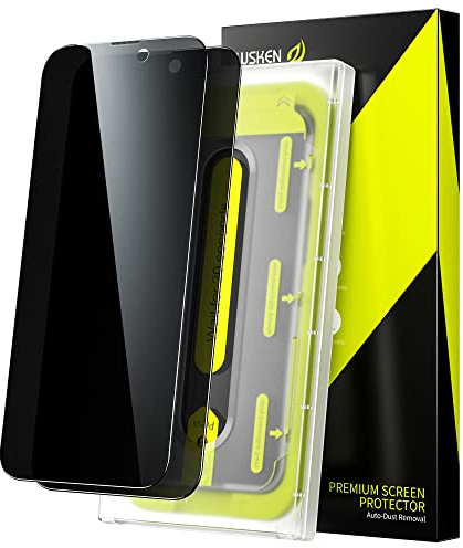 WSKEN för iPhone 14 Pro integritetsskydd, [28°anti-spion] [Noll bubbla] [Automatisk dammborttagning] 9H full täckning härdat glas anti-kikfilmfodral vänligt med enkelt installationsverktyg, 2-pack