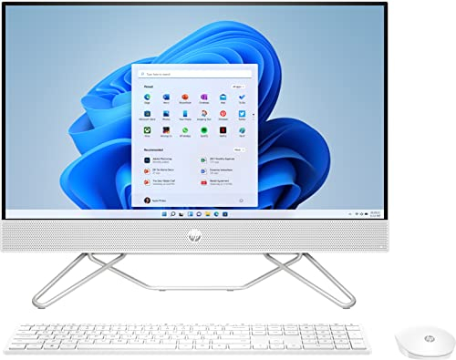 HP All-in-One 24-cb1002ss Todo en Uno - Ordenador de 23,8 Full HD (Intel Core i5-1235U, 16GB RAM, 512GB SSD, Intel Iris Xe Graphics, Windows 11) Blanco - Teclado QWERTY Español