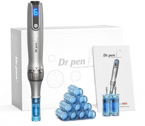 Dr. Pen Ultima M8S Microneedling Pen: Penna Microneedling Senza Fili - 12 Cartucce di Ricambio