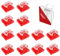 Yoezuo 100 Piezas Clip de Cable Autoadhesivo, Organizador de Cables, Clips Sujeta Cables Adhesivos, Abrazadera de Cable Clip (Transparente)