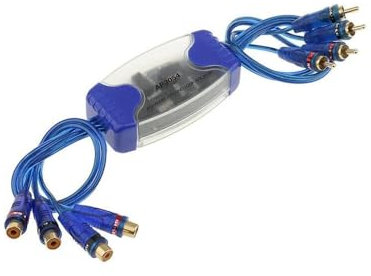 Inovey Filtro audio universale per auto Eliminatore del rumore 4 Canali RCA Ground Loop Isolatore Filtri Rumore