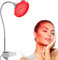 Profey Rotlichtlampe, Rotlichtlampe 660nm, Rotlichtlampe für Gesicht Einstellbarer Winkel mit Klemme, 120 LEDs Rotlicht für Gesicht, Muskel, Rücken,Lampe ohne Heizfunktion
